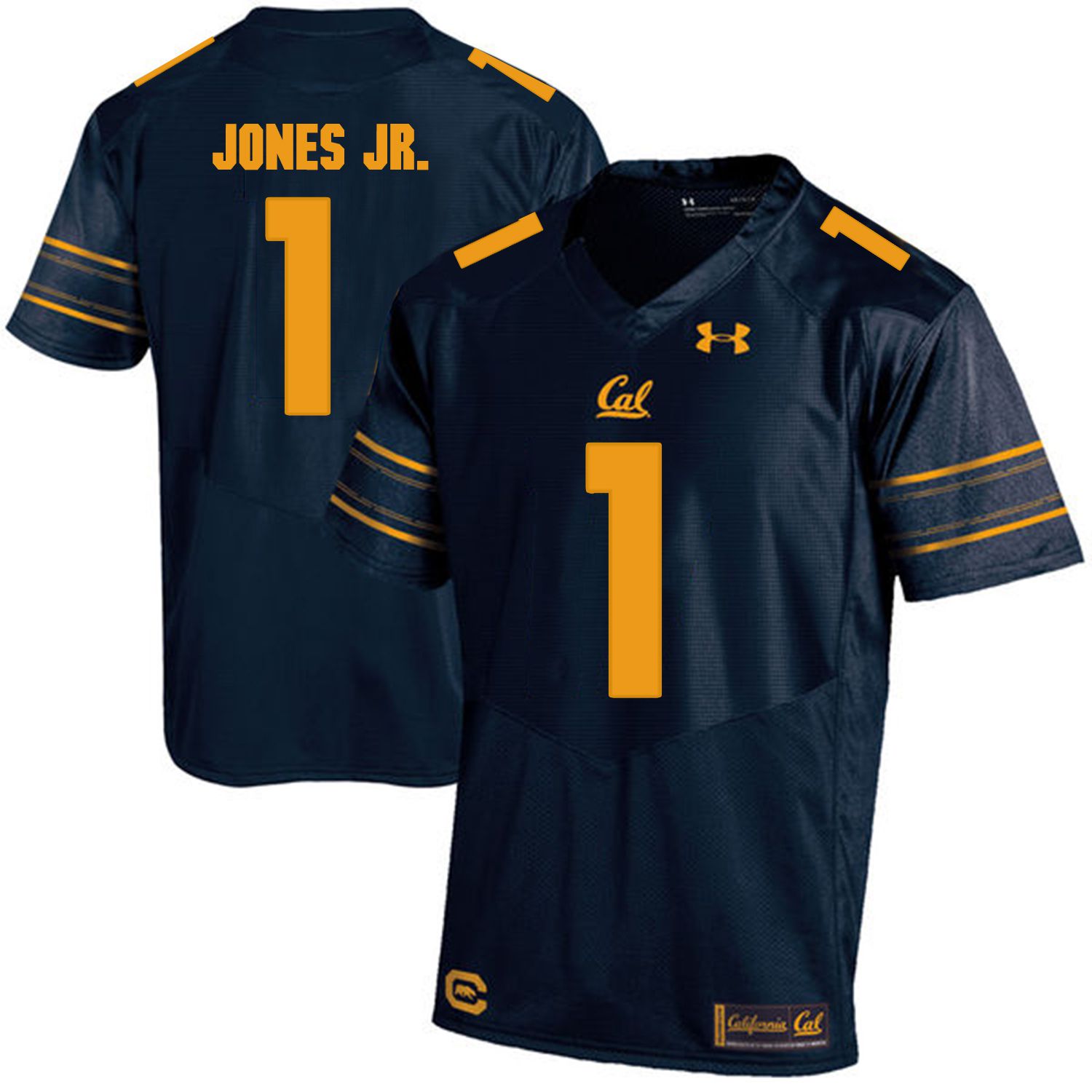 Men California Golden Bears #1 Marvin Jones Jr. Dark blue Customized NCAA Jerseys1